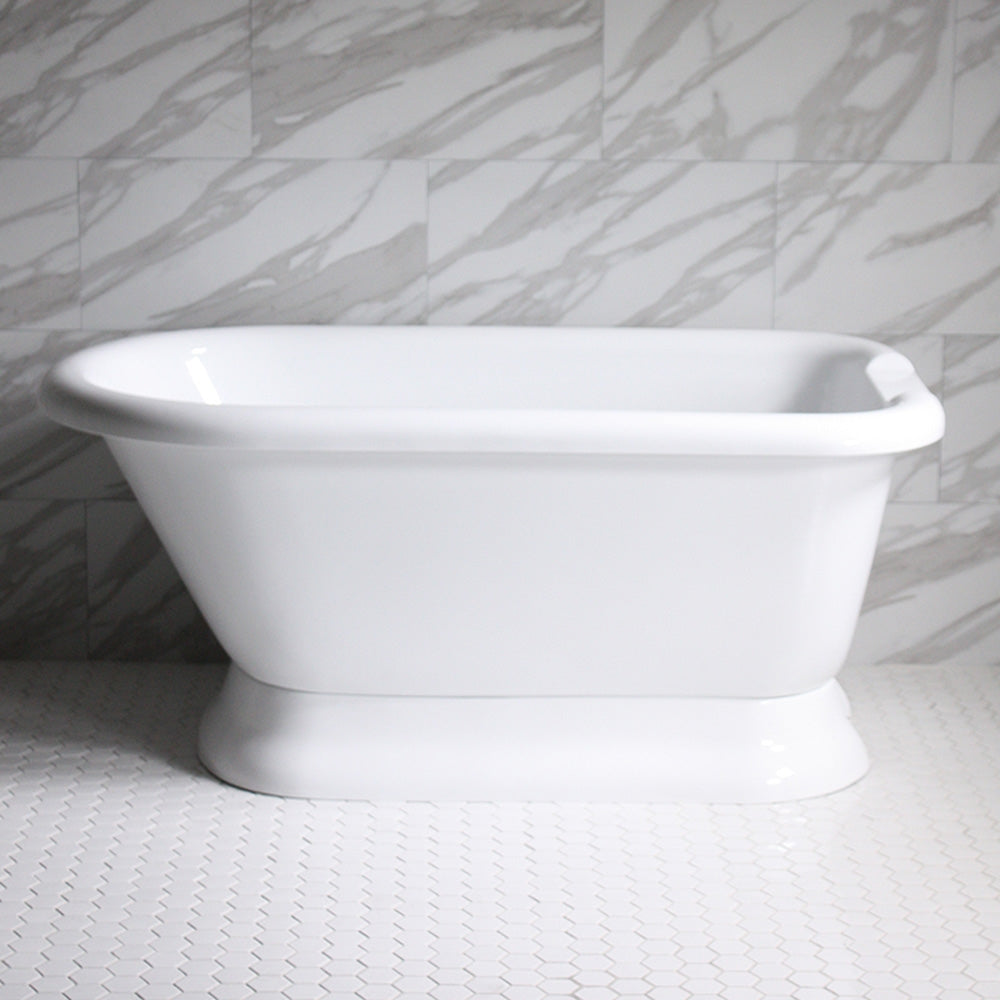 “SanSiro VTAFL53” Freestanding 53 Inch “Variable Speed Air Jetted” Classic Style Tub