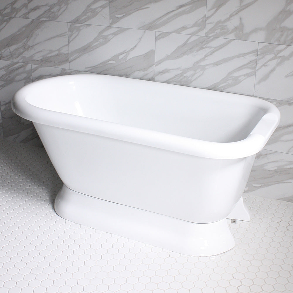 “SanSiro VTAFL53” Freestanding 53 Inch “Variable Speed Air Jetted” Classic Style Tub