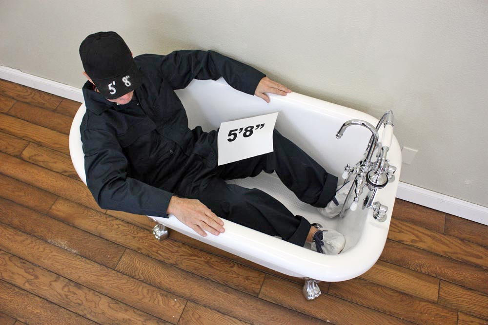 “SanSiro VTAFL53” Freestanding 53 Inch “Variable Speed Air Jetted” Classic Style Tub