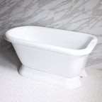“SanSiro VTAFL56” Freestanding 56 Inch “Variable Speed Air Jetted” Classic Style Tub