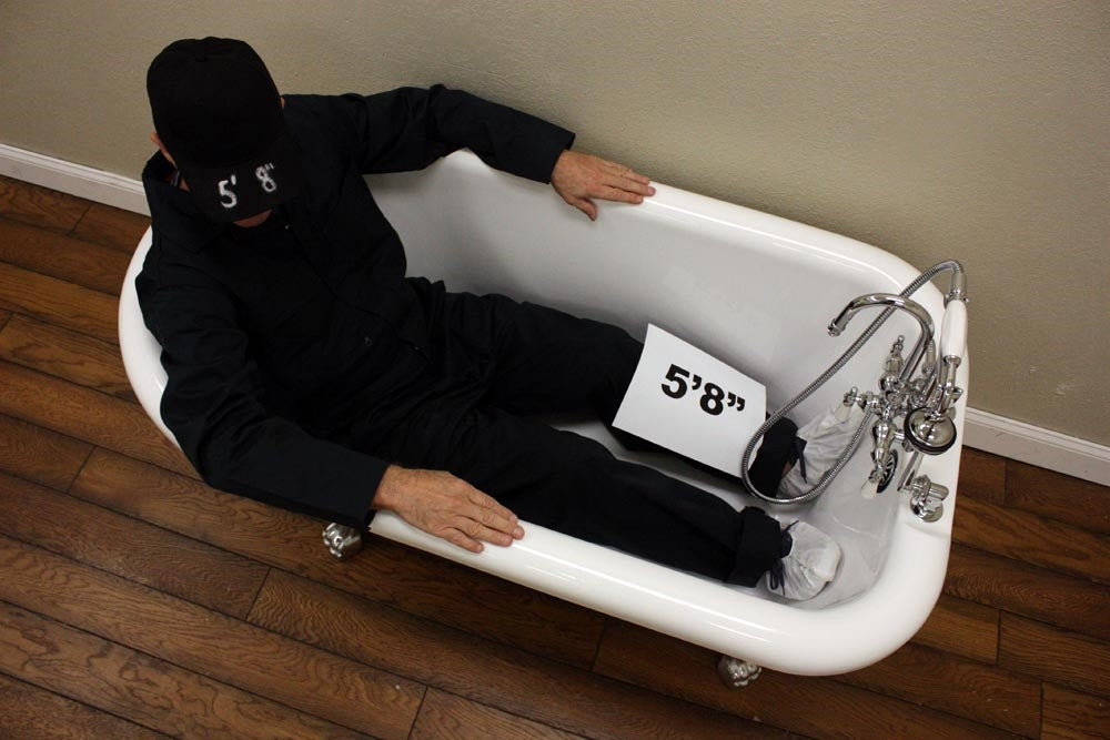 “SanSiro VTAFL56” Freestanding 56 Inch “Variable Speed Air Jetted” Classic Style Tub