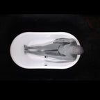 “SanSiro Marseille W59LA” 59 Inch “Water Jetted” Lightly Aged Solid Copper Shell French Bateau Bathtub with 3/4" Thick CoreAcryl Acrylic Interior